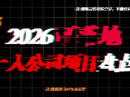 2026可落地一人公司项目盘点 #AI #一人公司 #OPC #创业