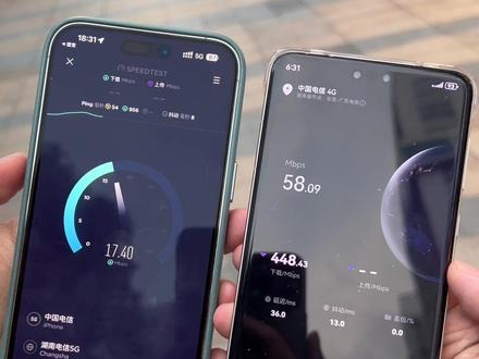 华为Mate 60 Pro 5G网速对比iPhone 14 Pro Max 网速同为电信卡,华为遥遥领先#华为mate60pro #华为5G