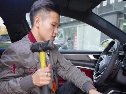 这种水晶档把,直接干碎#奥迪水晶档把 #奥迪档把盖 #北京奥迪改装