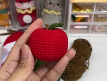 平安夜快到了,你的平安果勾好了吗#钩针编织 #玩毛线 #编织教程 #教程