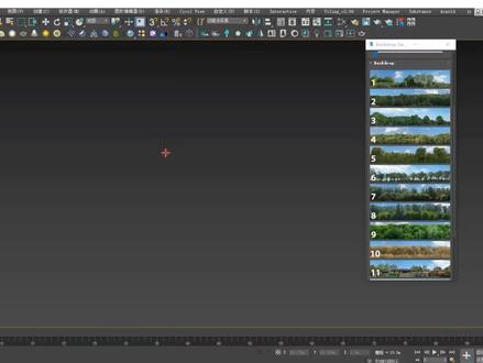 中文汉化3DS MAX插件-2D城市植物树木背景生成器插件Backdrop Generator v1.0 for 3ds max 2018-2022#3d插件