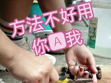 剪田螺我是认真的!
方法不对 力气白废 💃