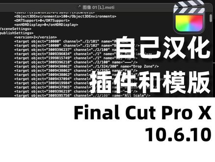 自己动手汉化Final Cut Pro的插件和模版 #fcpx #插件 #模版 #汉化 #直播回放 #干货分享