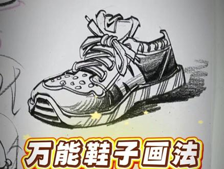 90分鞋子画法 #速写 #美术生 #鞋子画法 #赤歌炭笔