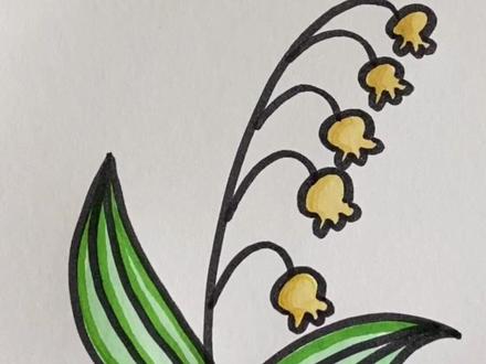 宫灯百合简笔画教程#创意美术 #育儿简笔画 #画画