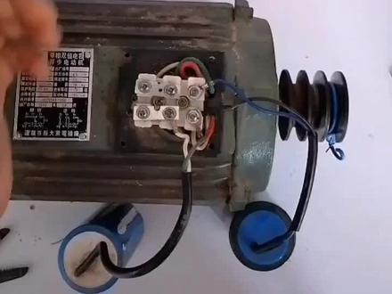 220伏+单相电机+倒顺开关的接线方法……