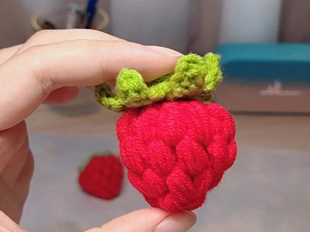 钩针编织立体草莓🍓新手视频教程#钩针编织 #零基础学钩针 #钩针草莓 #钩织草莓 #钩针草莓挂件