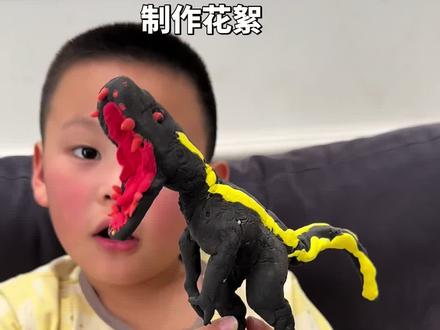 #真实生活分享计划 #手工diy #粘土 #暴虐迅猛龙 粘土暴虐迅猛龙教程~