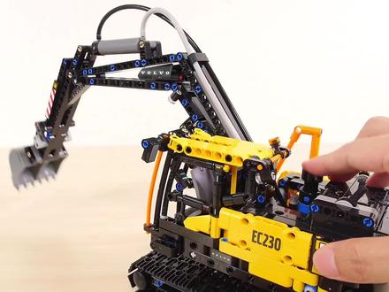 乐高42175卡车和挖掘机拼搭 #乐高