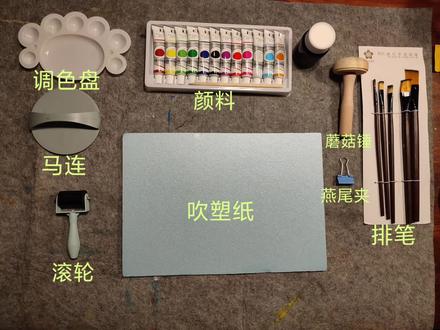 #吹塑画 #随便画 《大嘴怪》
记录创作日常