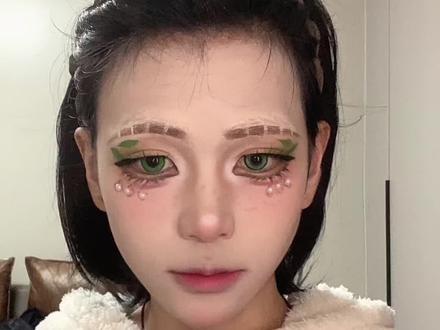 超长跟练版cos妆教(小女孩欧律狄刻)#新手化妆教程 #第五人格 #小女孩cos #欧律狄刻 #化妆分享