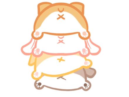 #比斯努小课堂 #简笔画 今天画可爱小动物叠叠乐~