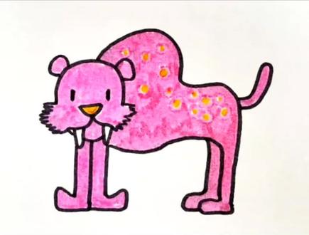 一起来画剑齿虎#简笔画 #儿童画 #亲子手工 #亲子 #跟着抖音学画画