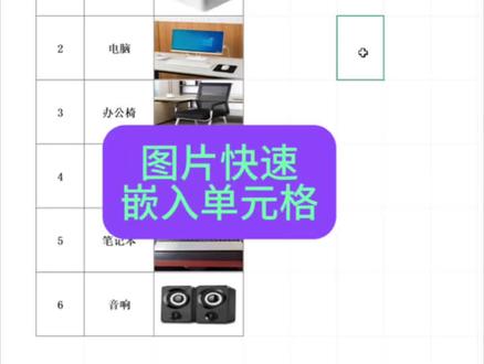 图片快速嵌入单元格#办公软件技巧 #wps #表格#excel #office办公技巧