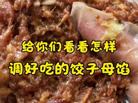 这样调的饺子母馅,你可以任意加喜欢的食材,实用又好吃 #饺子母馅调制 #简单的家常便饭好吃美味 #家常美食