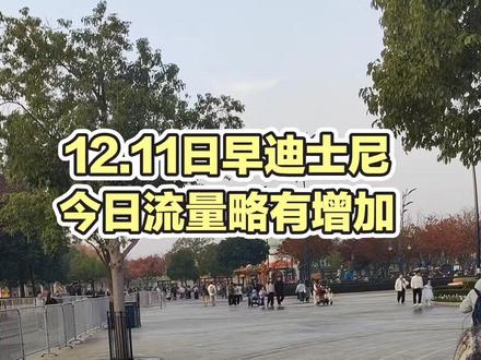 12.11日早迪士尼,经过了两天流量的调整,今天早高峰流量有点增加,不过整体相对来说还是低迷状态,迪士尼的淡季只是相对来说的,不可能是你想象的不排队,没人的话三期就不会动工了,二园就不会计划了#迪士尼