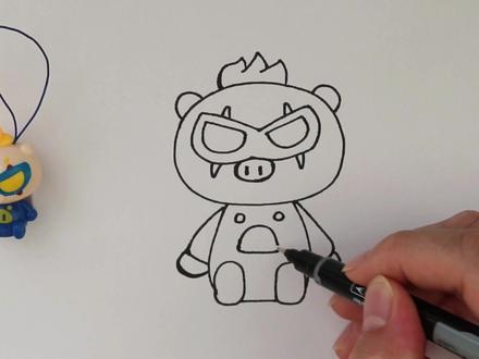 猪猪侠之超人强简笔画 #简笔画教程 #画画 #零基础学画画 #亲子