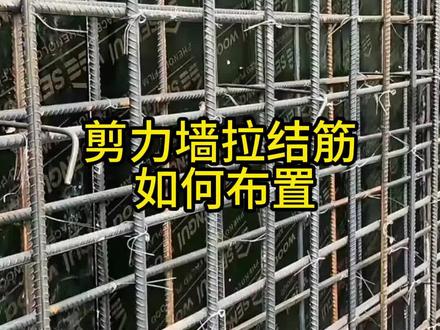 剪力墙拉结筋如何布置 #工程人 #土木工程