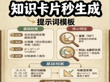 AI生成知识卡片,直接复制,不用写代码 #ai知识库搭建 #AI知识卡片 ##知识卡片制作 #ai生图提示词 #ai知识库