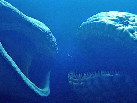 千米巨鲲死斗玛雅海怪,争夺深海霸主大打出手,巨齿鲨也避其锋芒 #巨鲲 #海怪 #男生减速带 #深海 #海怪