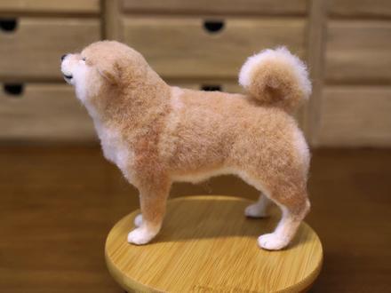 【羊毛毡】用羊毛戳一只瑟瑟狗 #羊毛毡