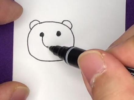 一看就会的白熊#简笔画 #一起学画画