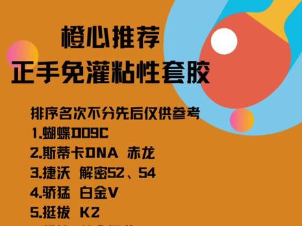 乒乓球-正手免罐粘性套胶推荐
#乒乓球 #乒乓球拍搭配 #乒乓球拍 #手工乒乓球制作 #球拍 @DOU+小助手 @DOU+上热门 @抖音创作者中心