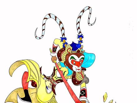 #我要上热门 画孙悟空,大闹天宫!#画画 #手绘 #学浪计划 #抖青有文化 #我和妈妈学科学 #创意