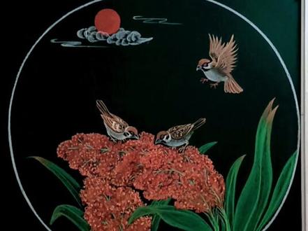 希望的田野——红高粱 #粉笔画#绘画过程分享#作品欣赏