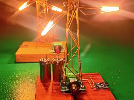 #真实生活分享计划 #手工制作 风车小夜灯焊接技巧分享。