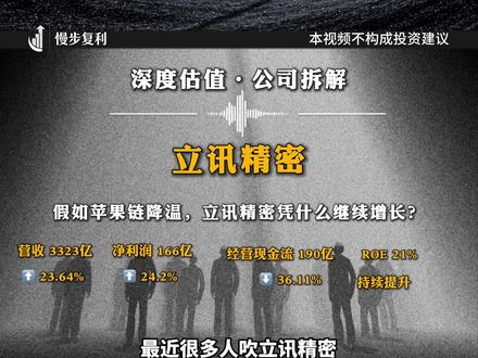 立讯精密真的是科技白马? 还是离开苹果,就立刻现原形? #立讯精密 #股票投资 #股民 #股票分析 #价值投资