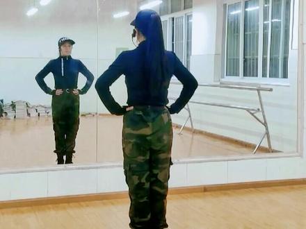 《天边的月亮》背面口令分解。#水兵舞 #简单易学 。