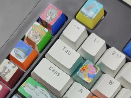 在键盘上画实体档案124:老猫猴子 #手绘 #艺术在抖音 #怪物 #键盘