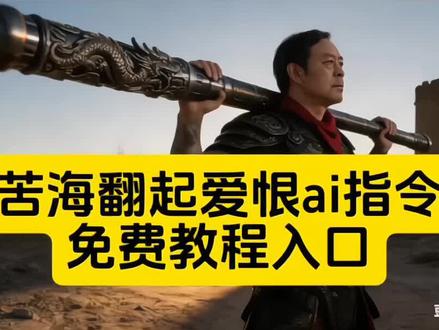 来咯来咯,火爆的苦海翻起爱恨ai指令教程来了,大话西游ai豆包大话西 游ai指令#豆包ai #豆包P图已经nextlevel了#苦海翻起爱恨#大话西游ai指令#大话西游苦海翻起爱恨 至尊宝豆包p图指令大话西游ai特效