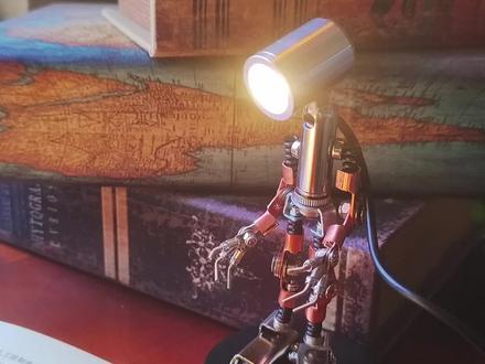 机械拼装朋克风台灯#模型拼装 #朋克风 #紧固件 #感恩