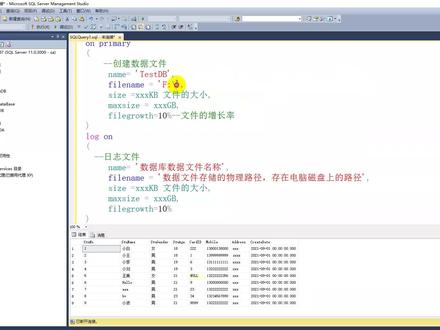每天十分钟零基础学数据库|SQLSERVER数据库管理系统
T—SQL动态创建数据库#零基础学数据库 #数据库设计 #数据库 #SQL #学数据库 #SQL语言