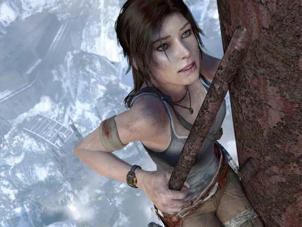 古墓丽影9 信号塔经典画面#游戏中的瞬间