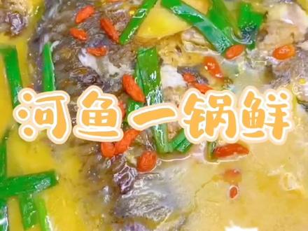 河鱼一锅鲜#深圳 #深圳美食 #土坝碗湘村土灶