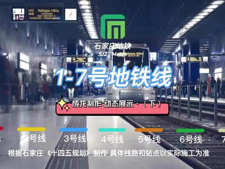 石家庄地铁1-7号线动态展示图(下)#地铁四号线 #地铁五号线 #石家庄地铁 #石家庄房产 #2023年是买房好时机吗