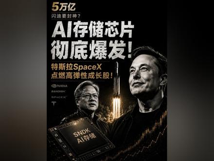 闪迪要封神?AI存储芯片彻底爆发, 特斯拉SpaceX点燃高弹性成长股!#存储芯片 #闪迪 #特斯拉 #投资 #SpaceX