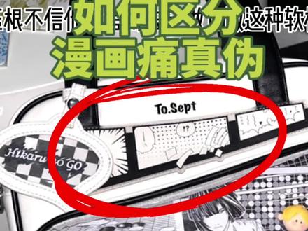 快看看你的漫画痛是正还是山的,已经有宝买到盗版了#痛包 #漫画痛包 #山正对比