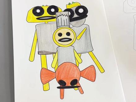 苏西的餐厅画画本到了,游戏里的人物全都有,快来一起学画吧!#苏西的餐厅#描摹本#儿童绘画#画画#控笔训练