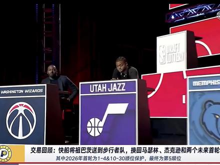 奇才抽中状元、爵士拿下榜眼。彻底起飞!步行者彻底完蛋!快船逆天改命。NBA选秀抽签结果正式出炉!#美职篮全明星 #NBA2K随乐 #2K手游S9赛季勇者无畏 #NBA2K手游创作者激励计划 #詹姆斯
