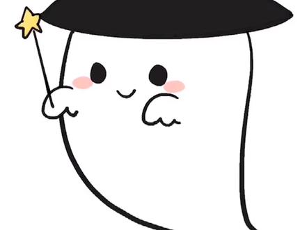 #比斯努小课堂 #万圣节 今天画万圣节可可爱爱小幽灵~