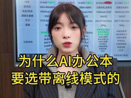 为什么AI办公本要选带离线模式? #智能办公本 #思必驰 #会议纪要 #离线AI #测评