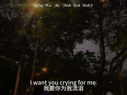 “希望你为我们哭泣 wawawa~”#音乐#cryforme