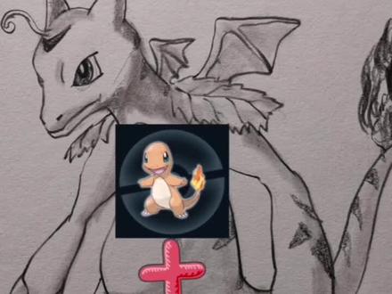 妙蛙种子+小火龙=?#宝可梦 #手绘 #简笔画 顺便求个关注点赞,谢谢!