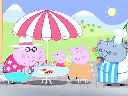 《小猪佩奇》佩奇一家吃披萨🍕 #动画 #小马宝莉 #手工