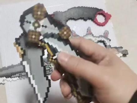 三角洲怜悯拼豆教程,可折叠#手工拼豆豆 #拼豆 #三角洲怜悯