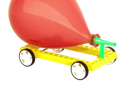 反冲小车 了解什么是反冲运动#科学小实验 #手工 #反冲小车 @小玩童玩具旗舰店